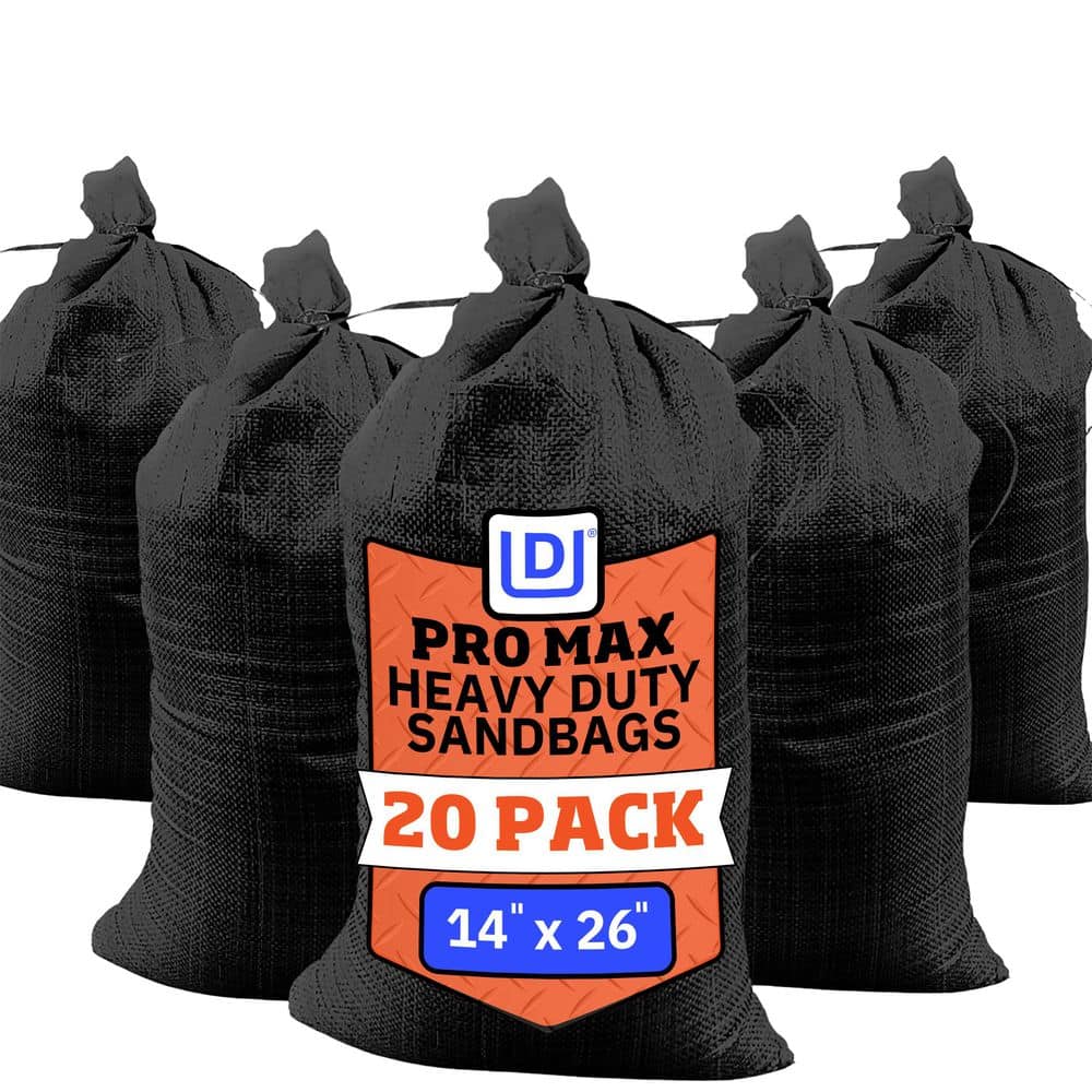 14 in. x 26 in. Black Pro Max Extra UV Flood Barrier Sand Bags with Tie Strings (20-Pack) price history on PriceWatchPro