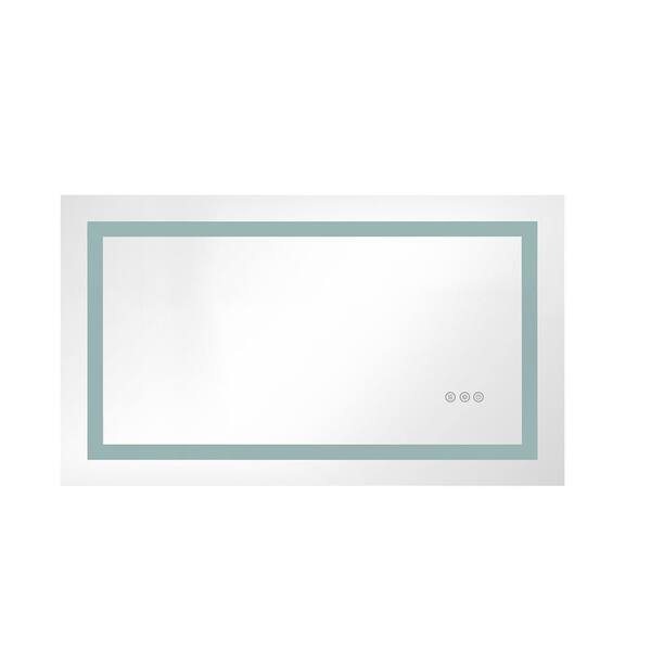 GOGEXX 40 in. x 24 in. Bathroom LED Mirror Is Multi-Functional and Each Function Is Controlled by A Smart Touch Button