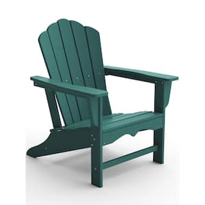 Classic All-Weather HDPE Plastic Adirondack Chair in Green