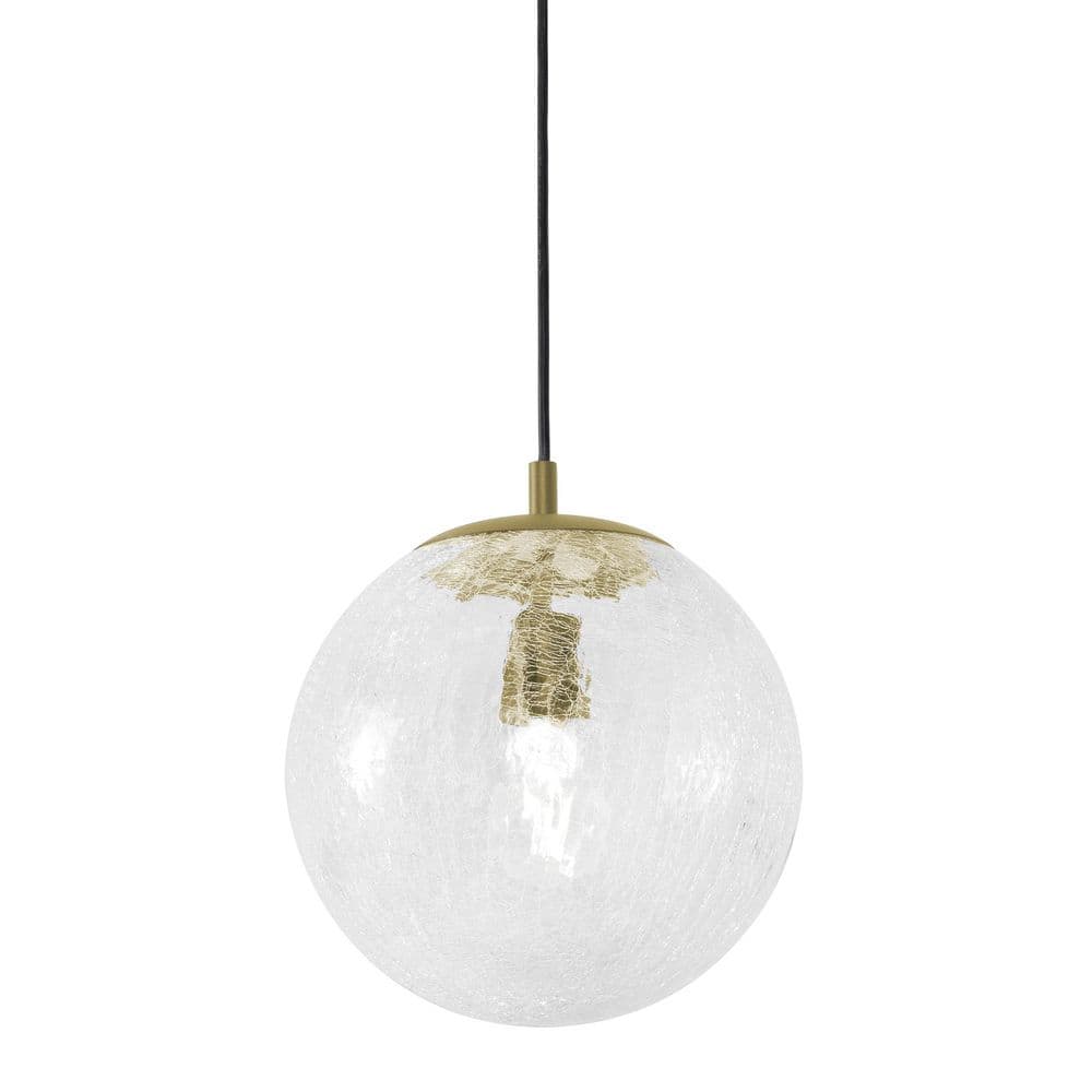 Palla 60-Watt 1 Light Pendant Light Light Antique Brass with Frosted Glass Shade price history on PriceWatchPro