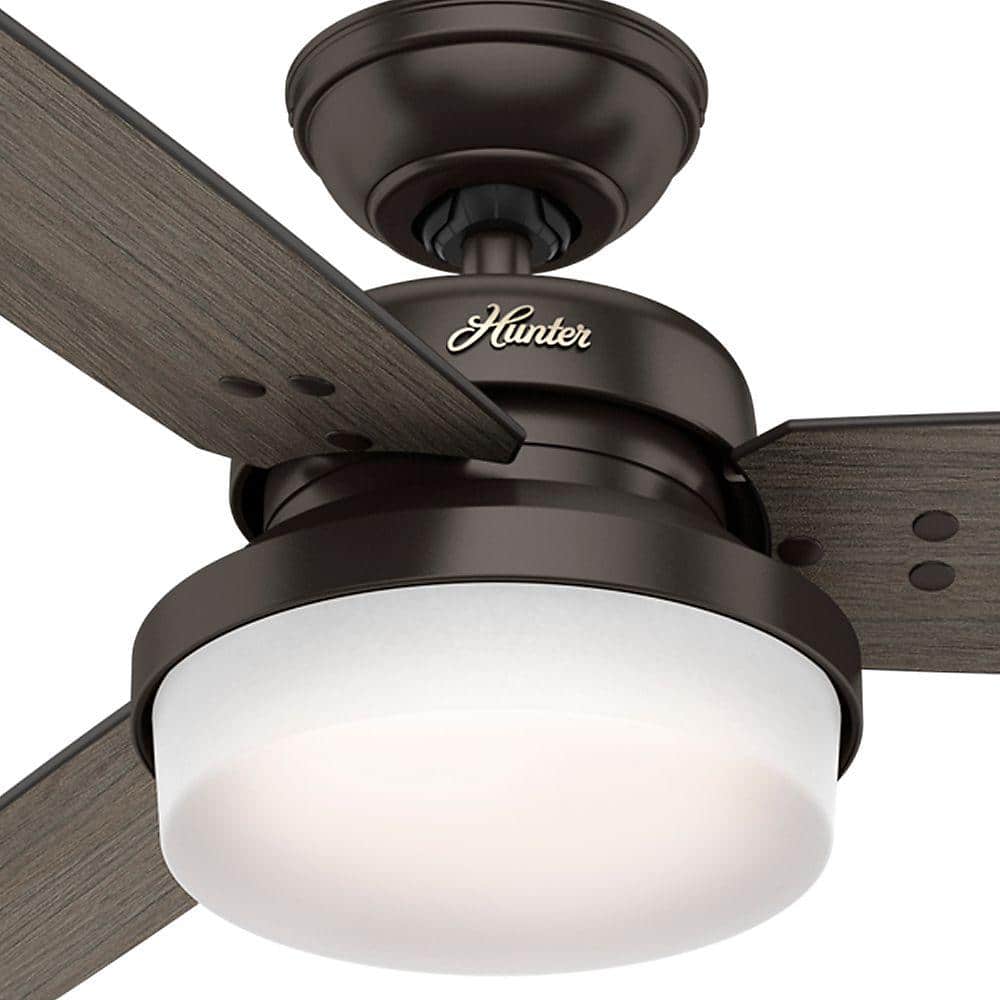 52" Bronze Ceiling Fan with LED Light and Remote