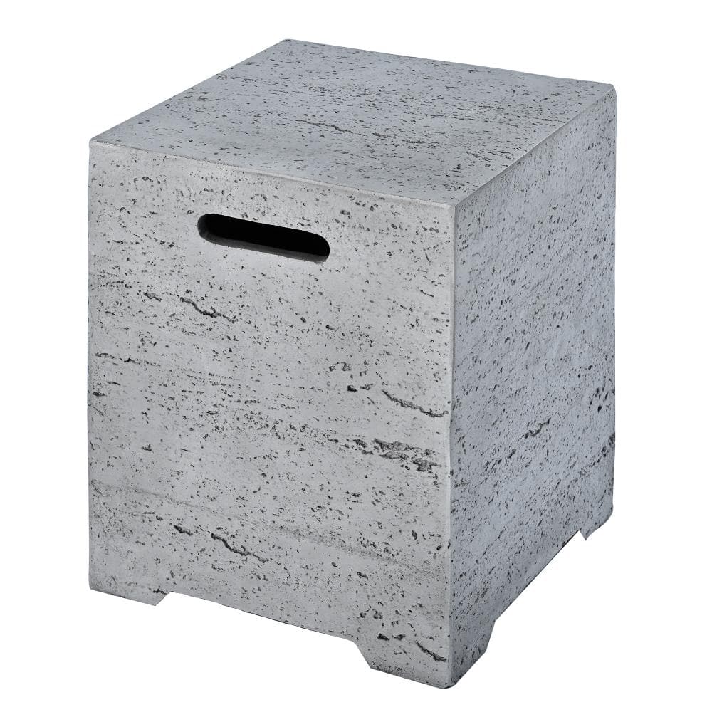 "Outdoor 15.75"" MGO Propane Tank Cover, Lightweight 20 lb Holder, Handles,Groove, Side Table for Gas Pits, No Assembly" price history on PriceWatchPro