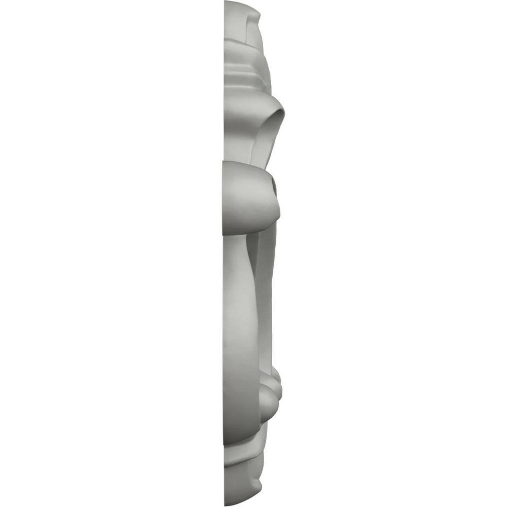 White Polyurethane Fleur-de-Lis Decorative Onlay