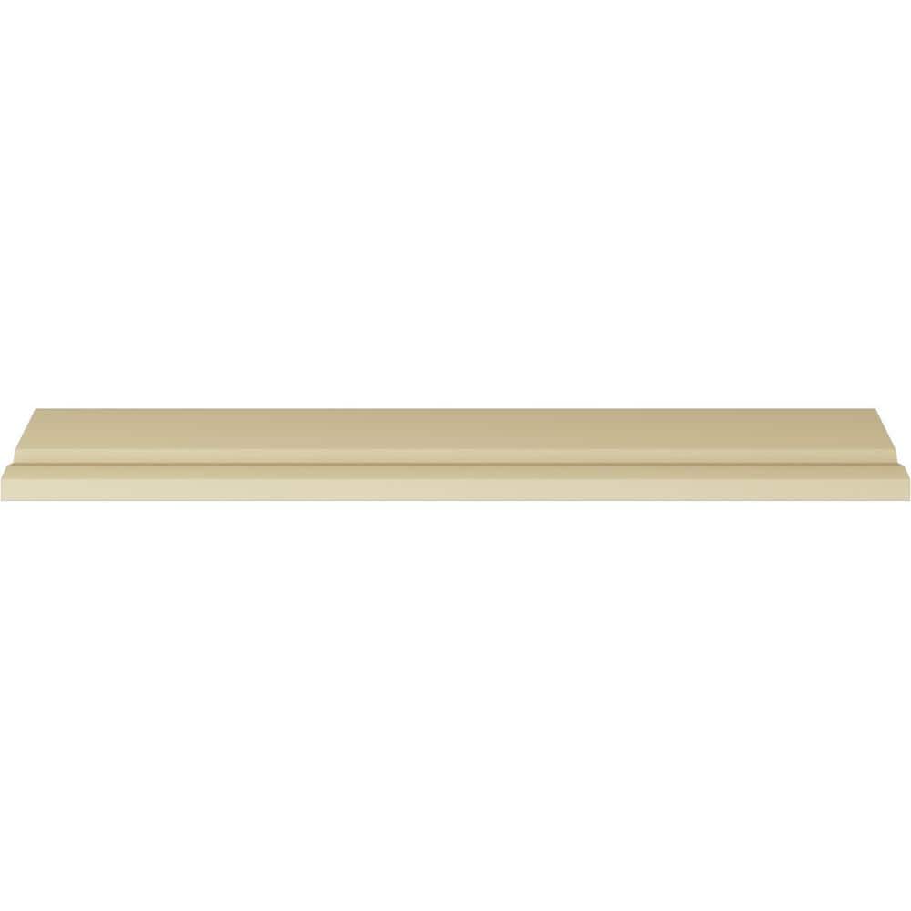 Primed White Polyurethane Geometric Crown Moulding Sample