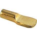 7 mm Brass Plated Metal Shelf Support Peg (8-Pack)