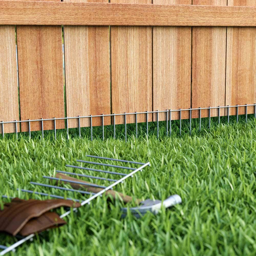 Silver Galvanized Steel No-Dig Fence Panels for Small Pets, 25-Pack