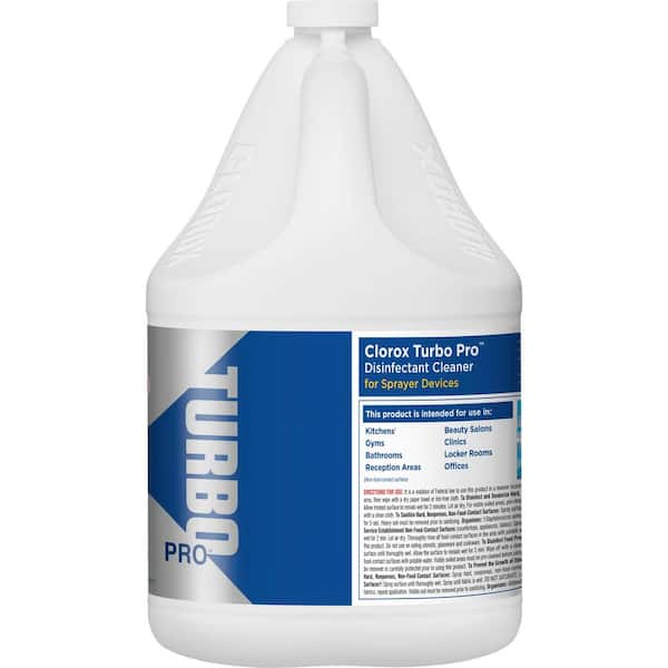 Clorox Turbo Disinfectant Cleaner for Sprayer Devices, Bleach-Free, Kills  Cold and Flu Viruses, Industrial Cleaning, Hospital Cleaning, Kitchen and
