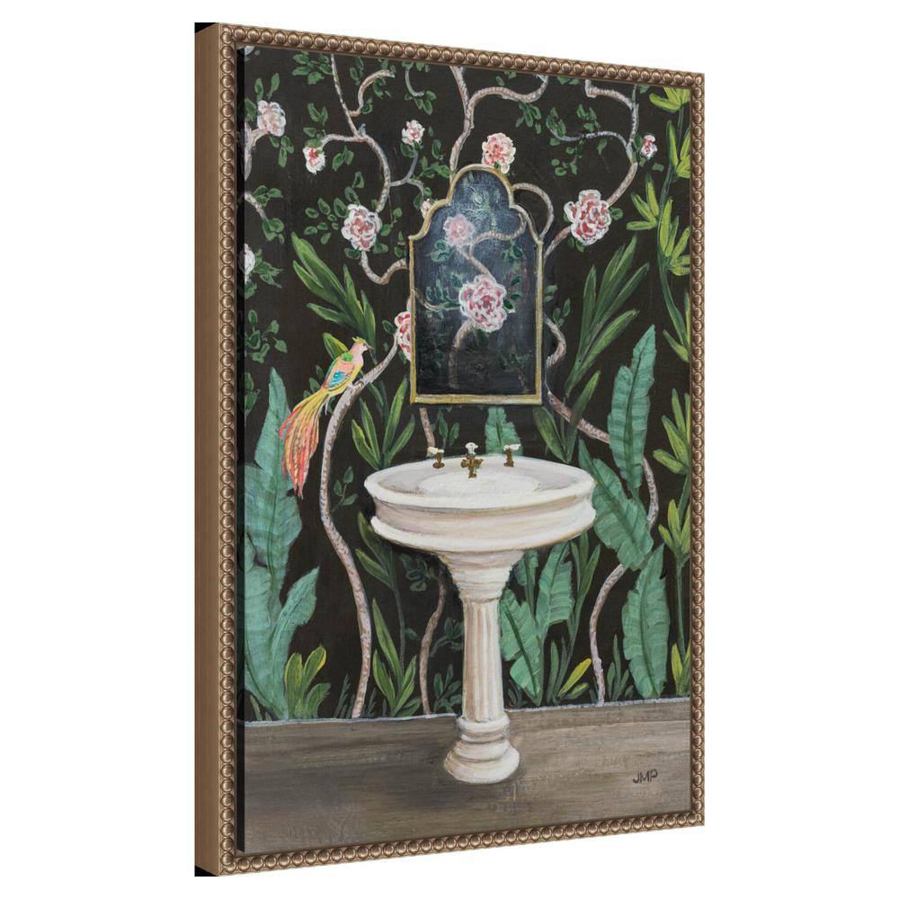 Botanical Oasis Beaded Framed Canvas Wall Art, 16 x 23-in
