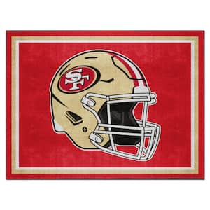 San Francisco 49ers Red 8 ft. x 10 ft. Plush Area Rug