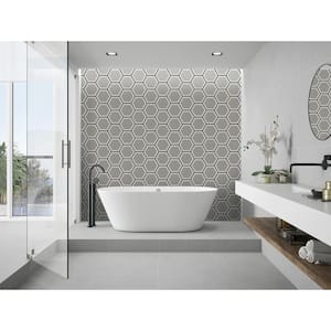 Hexley Hive 9 in. x 10 in. Matte Porcelain Floor and Wall Tile (6.89 sq. ft./Case)