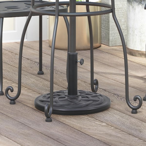 Maypex 26 lbs. Heavy-Duty Patio Umbrella Base in Black