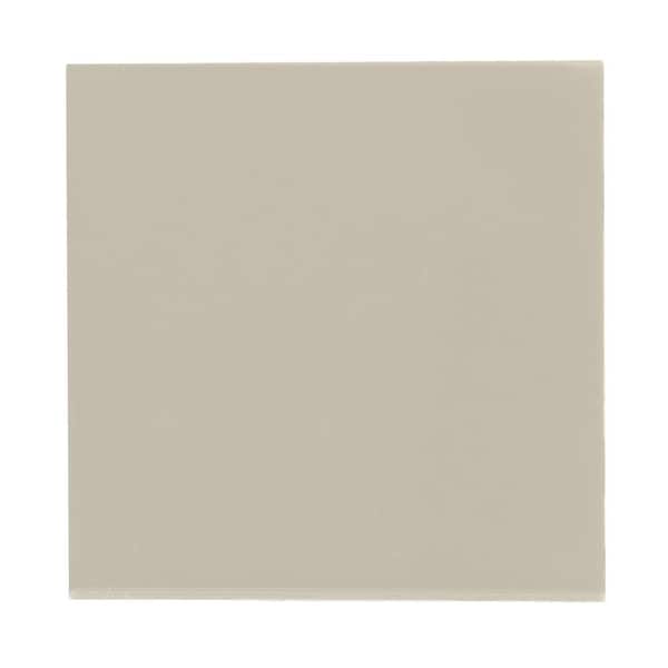 Daltile Restore Natural Gray Glossy 4-1/4 in. x 4-1/4 in. Glazed Ceramic Wall Tile (12.5 sq. ft. / case)