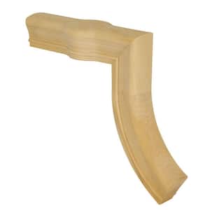 Stair Parts 7088 Unfinished Red Oak Straight 1-Rise Gooseneck with Cap Handrail Fitting
