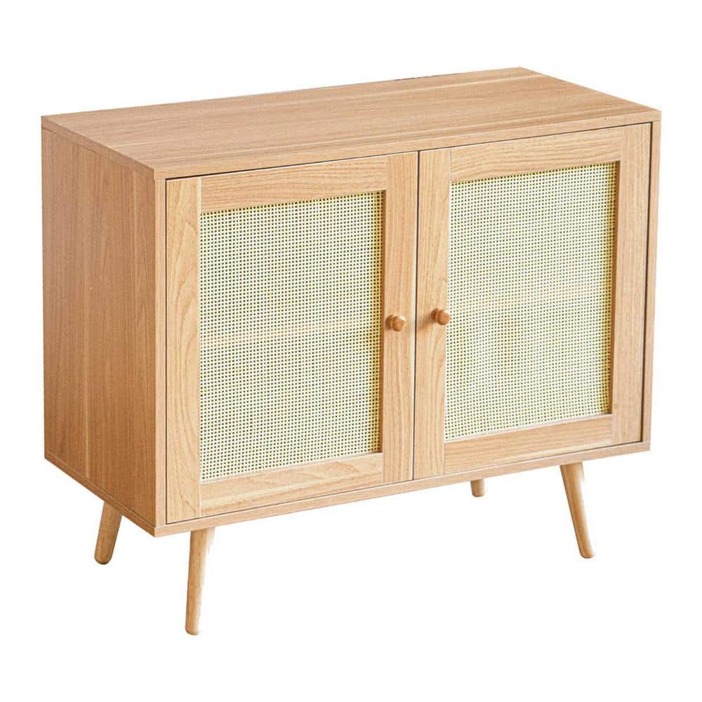 31.5 in. W x 15.75 in. D x 27.95 in. H Bathroom Brown Linen Cabinet