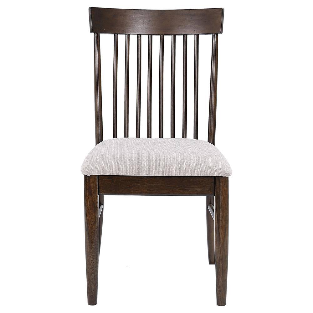Gray Mid Century Modern Wood Slat Side Chair
