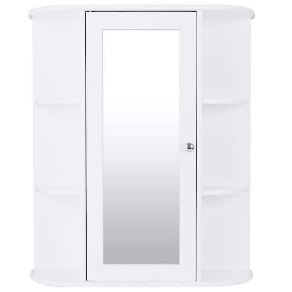 Gymax 23 5 In W Bathroom Cabinet, Home Depot Bathroom Cabinet Wall Mounted