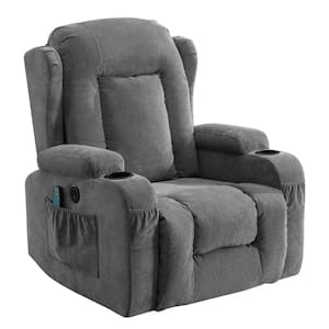 Gray Power Lift Recliner Chair Recliners for Elderly with Heat and Massage Recliner Chair, Infinite Position