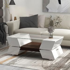 44.8 in. White Specialty Other Coffee Table for Home or Office Use