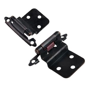 Oil Rubbed Bronze 3/8 in. Inset Hinge (25-Pairs)
