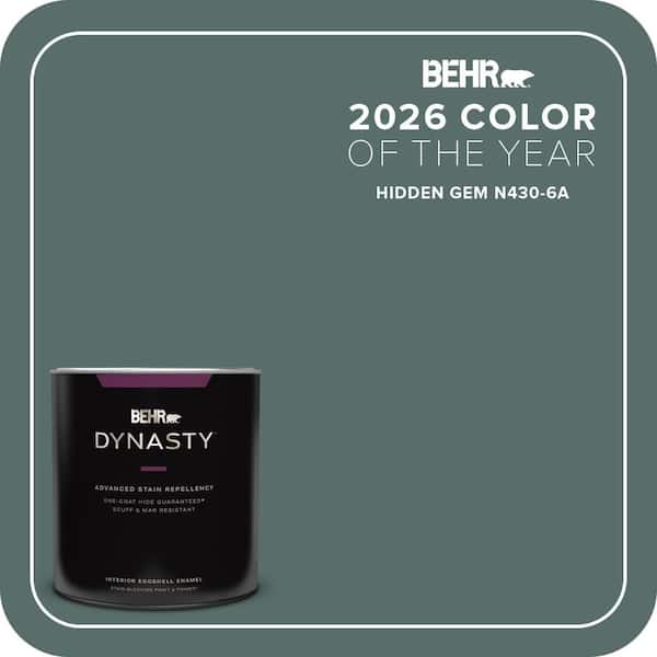 BEHR DYNASTY 1 qt. #N430-6A Hidden Gem One-Coat Hide Eggshell Enamel Interior Stain-Blocking Paint and Primer