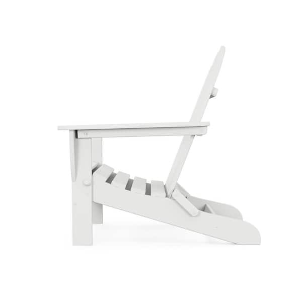 POLYWOOD - Classic White Folding Plastic Adirondack Chair