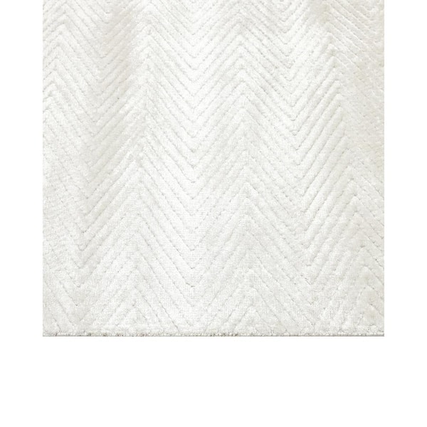 Solo Rugs Chevelle Contemporary Modern Alabaster 5 ft. x 8 ft