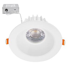 4 in. Slim Round Recessed Anti-Glare LED Downlight White Trim Canless IC Rated, 1200 Lumens, Low Kelvin 3 CCT 2200-2700K