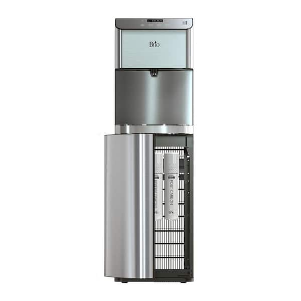 Brio CLPOU720UVRO4X 700 Series Moderna 4-Stage Filtration Reverse Osmosis Touchless Bottleless POU Tri-Temperature Water Cooler Dispenser - 1