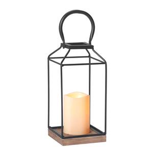Claudia Lantern with Integrated LED Candle