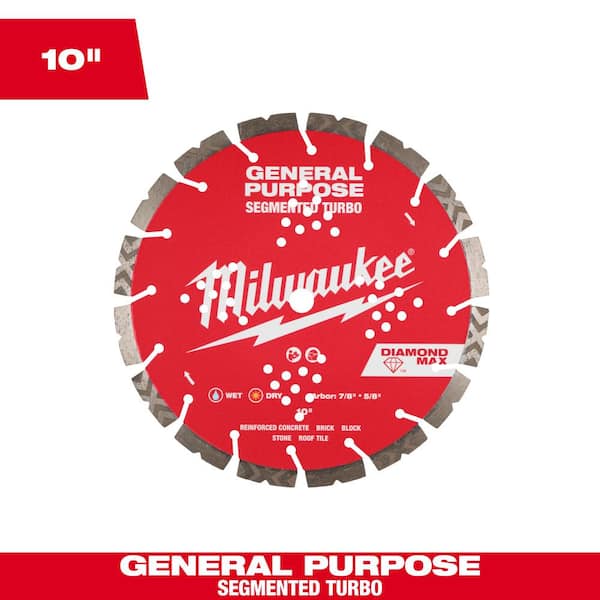 10 in. DIAMOND MAX General Purpose Segmented Turbo Diamond Blade