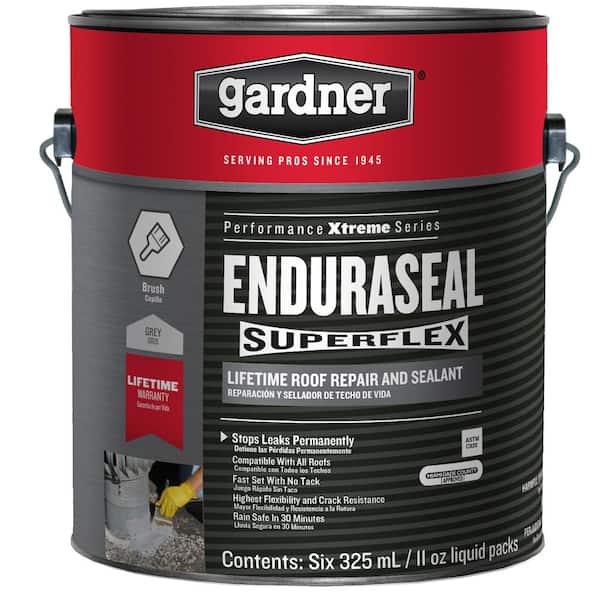 Gardner 6 - 11 oz. Packs Enduraseal Superflex Lifetime Roof Repair and Sealant