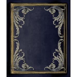 Rococo Wood Panel Navy Textured Wallpaper (Covers 56 sq. ft.)