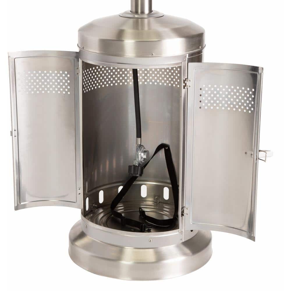 Stainless Steel Propane Patio Heater with Wheeled Base