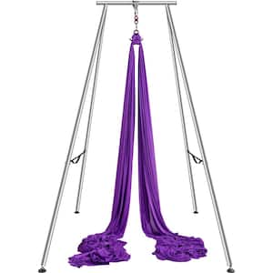 Aerial Yoga Frame and Yoga Hammock 9.67 ft. H Professional Yoga Swing Stand Comes with 13.1 Yards Aerial Hammock