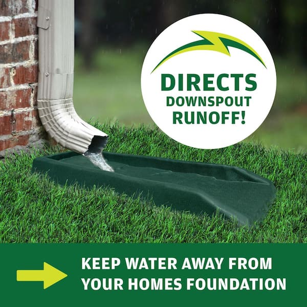 Master Mark Splash Block Green Gutter Downspout (2-Pack