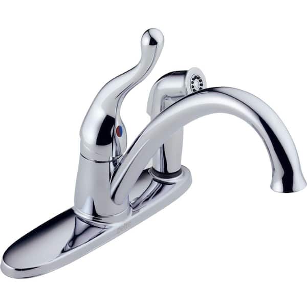Delta Talbott Single-Handle Side Sprayer Kitchen Faucet in Chrome-DISCONTINUED