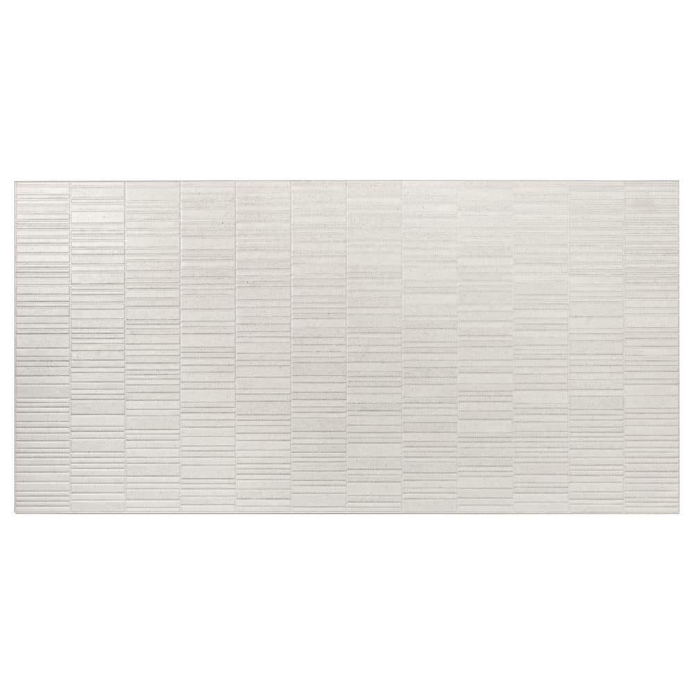 Imprint 24 in. x 48 in. Matte Chalk Beige Ceramic Linear Grid Large Format Tile (15.5 sq ft/case)-2 Pack price history on PriceWatchPro