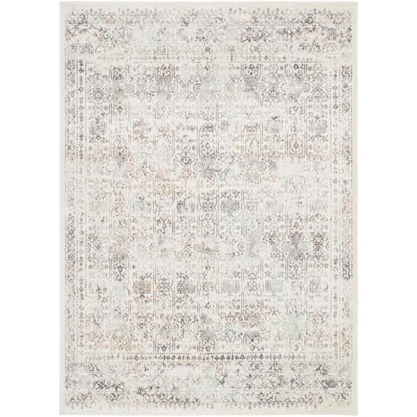 Errol Cream/Light Gray 5 ft. x 7 ft. Indoor/Outdoor Area Rug