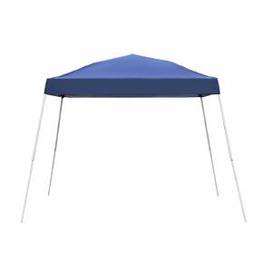 Collapsible 8 ft. x 8 ft. Blue Outdoor Slant leg Canopy Pop Up Tent
