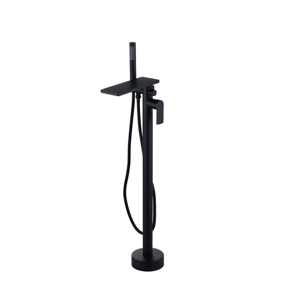 2-Handle Claw Foot Tub Faucet with Hand Shower in. Matte Black price history on PriceWatchPro