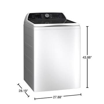 Profile 5.4 cu. ft. High-Efficiency Smart Top Load Washer with Quiet Wash Dynamic Balancing Technology in White