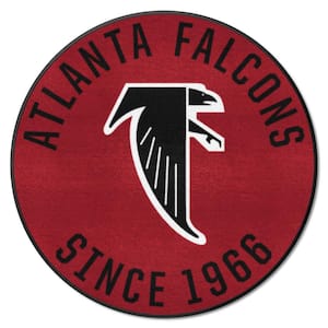 Red 2 ft. 3 in. Round Atlanta Falcons Vintage Area Rug