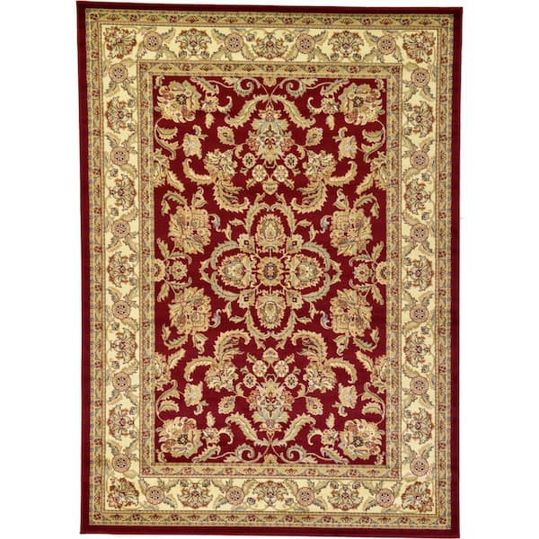 Unique Loom Voyage Reddington Red 7' 0 x 10' 0 Area Rug