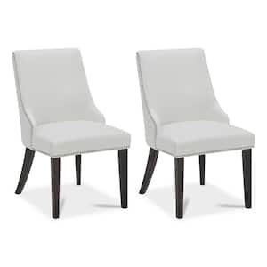 Merope White Faux Leather Dining Chair (Set of 2)
