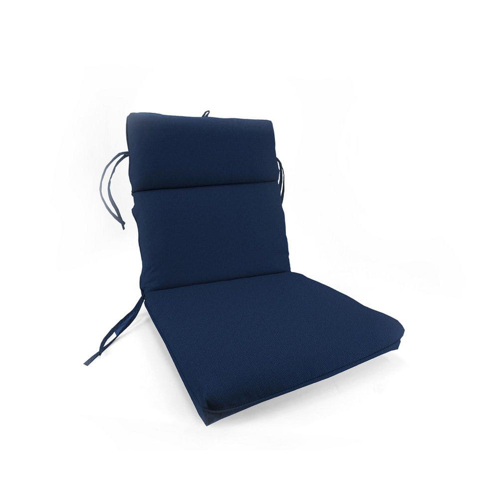 44 in. L x 21 in. W x 4 in. T Rectangular Outdoor Chair Cushion in Rave Indigo price history on PriceWatchPro