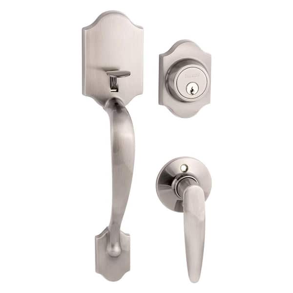 TOLEDO Antique Nickel Door Handleset with Single Cylinder