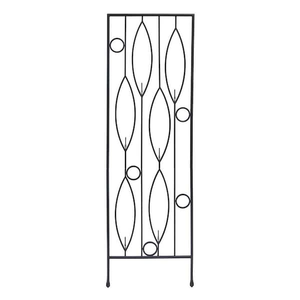 Achla Designs Vinifera Bottle Decorative Garden Trellis, 79.75 in. Tall, Black Powder Coat Finish