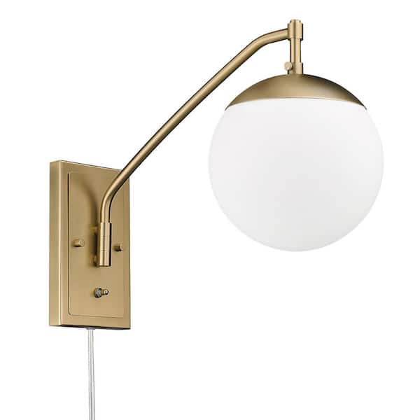Golden Lighting Glenn 1-Light Brushed Champagne Bronze Articulating Wall Sconce