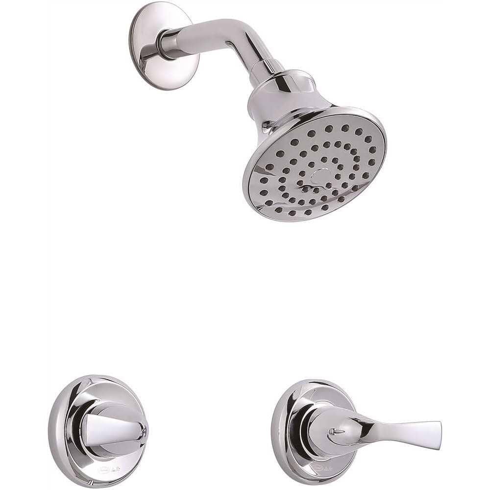 Premier Sanibel 2-Handle 1-Spray Shower Faucet in Chrome, Grey -  3552609