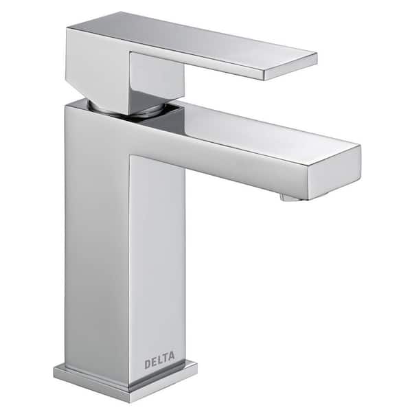 Delta Modern Single Hole Single-Handle Project Pack Bathroom Faucet in Chrome